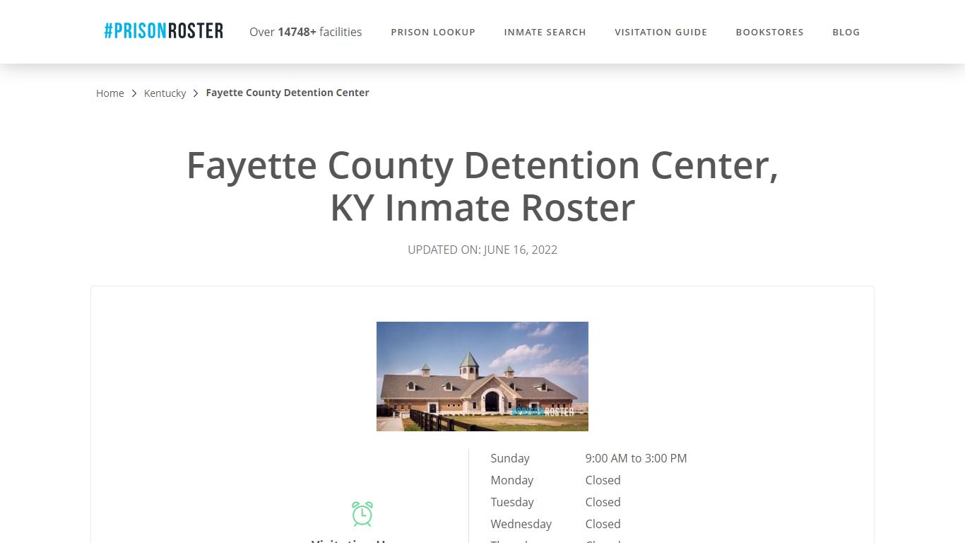Fayette County Detention Center, KY Inmate Roster - Prisonroster